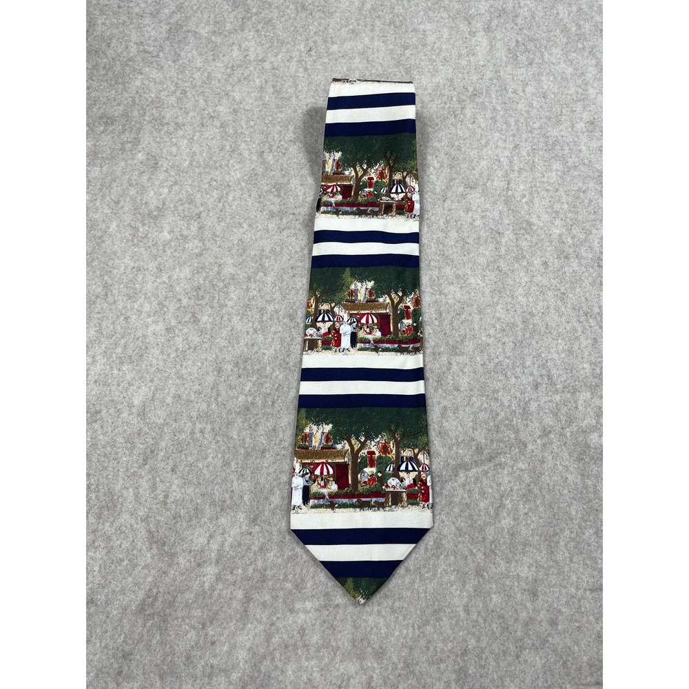 Guy Buffet Collection Le Petit Prints Made in Italy Necktie Neck Tie Silk